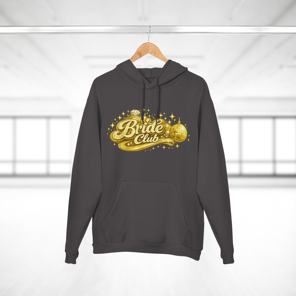 Bride Club Hoodie — Gold Disco Bachelorette Pullover