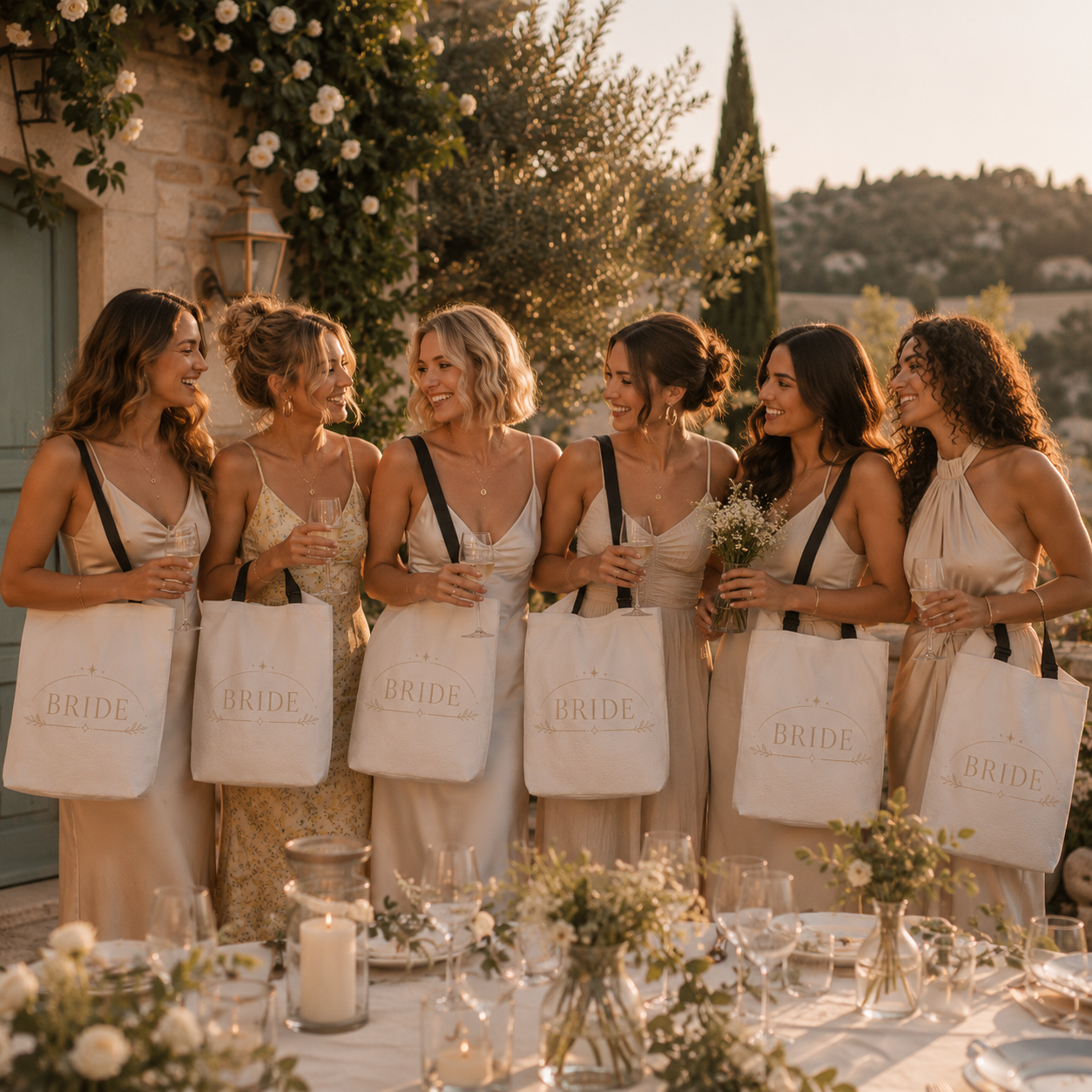 Elegant Bride Tote Bag