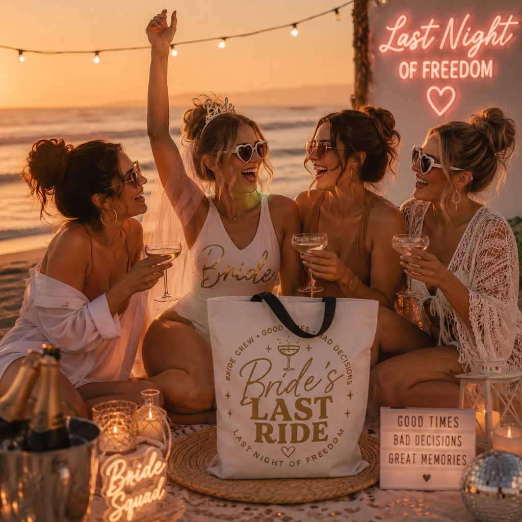 Bride`s Last Ride Tote Bag