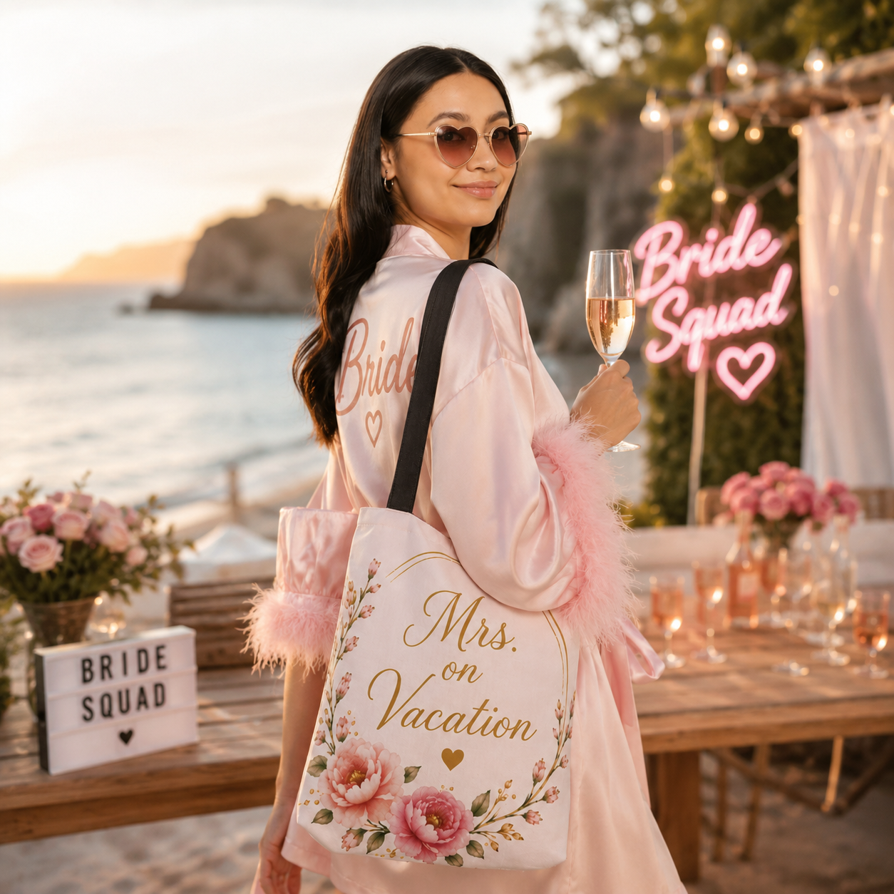 Mrs. On Vacation Tote Bag