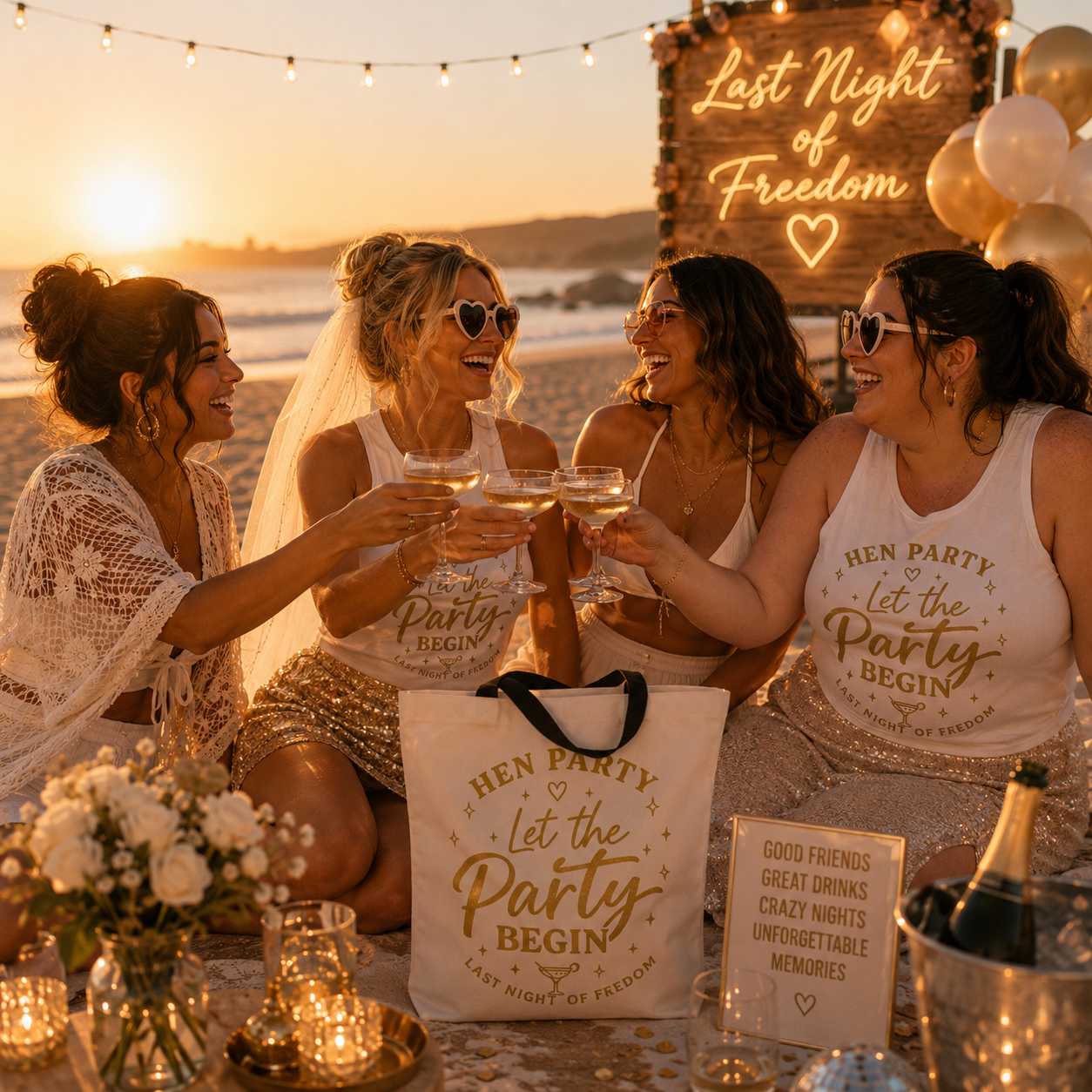 Let The Party Begin Tote Bag