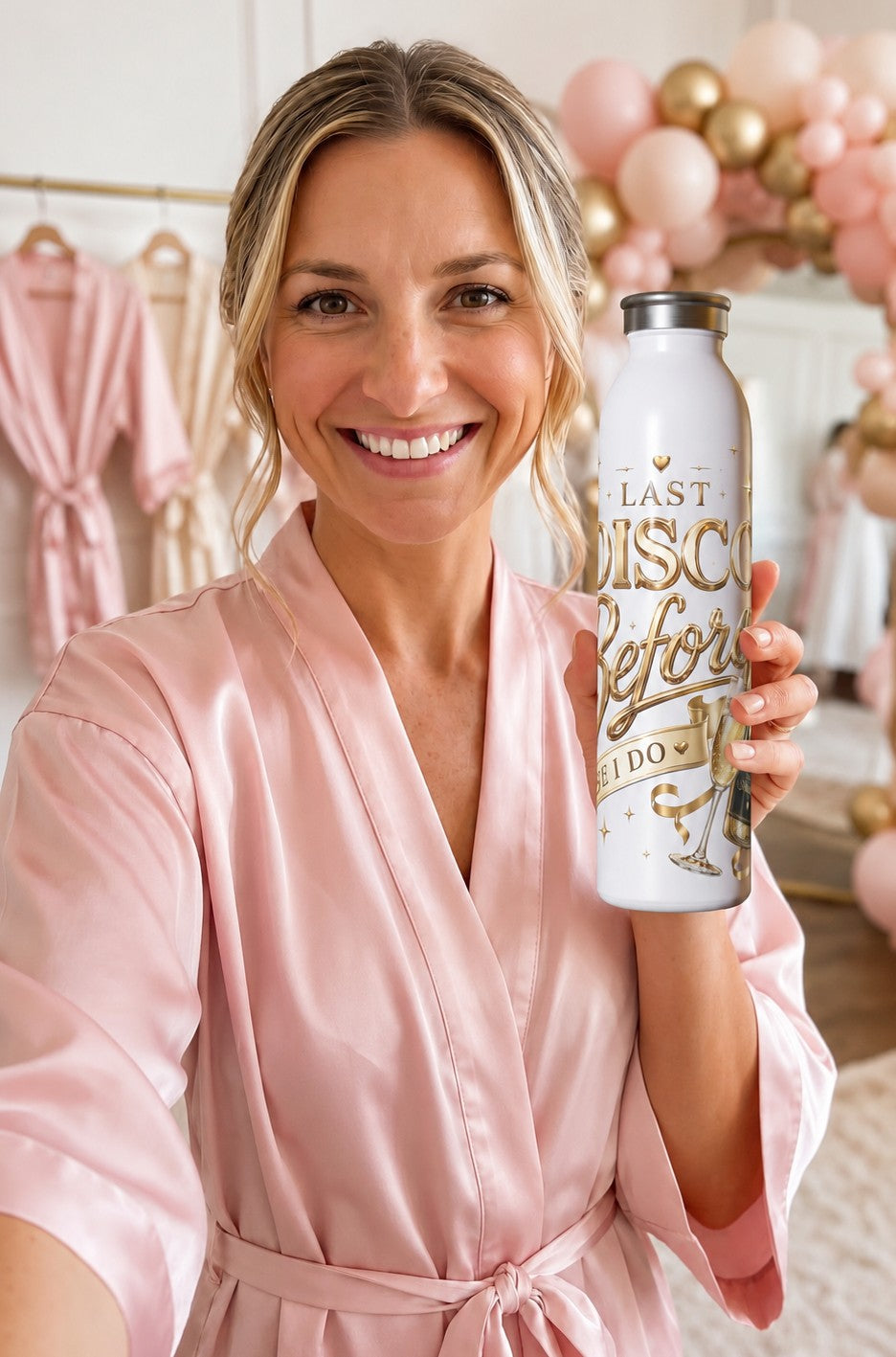 Last Disco Before I Do Water Bottle