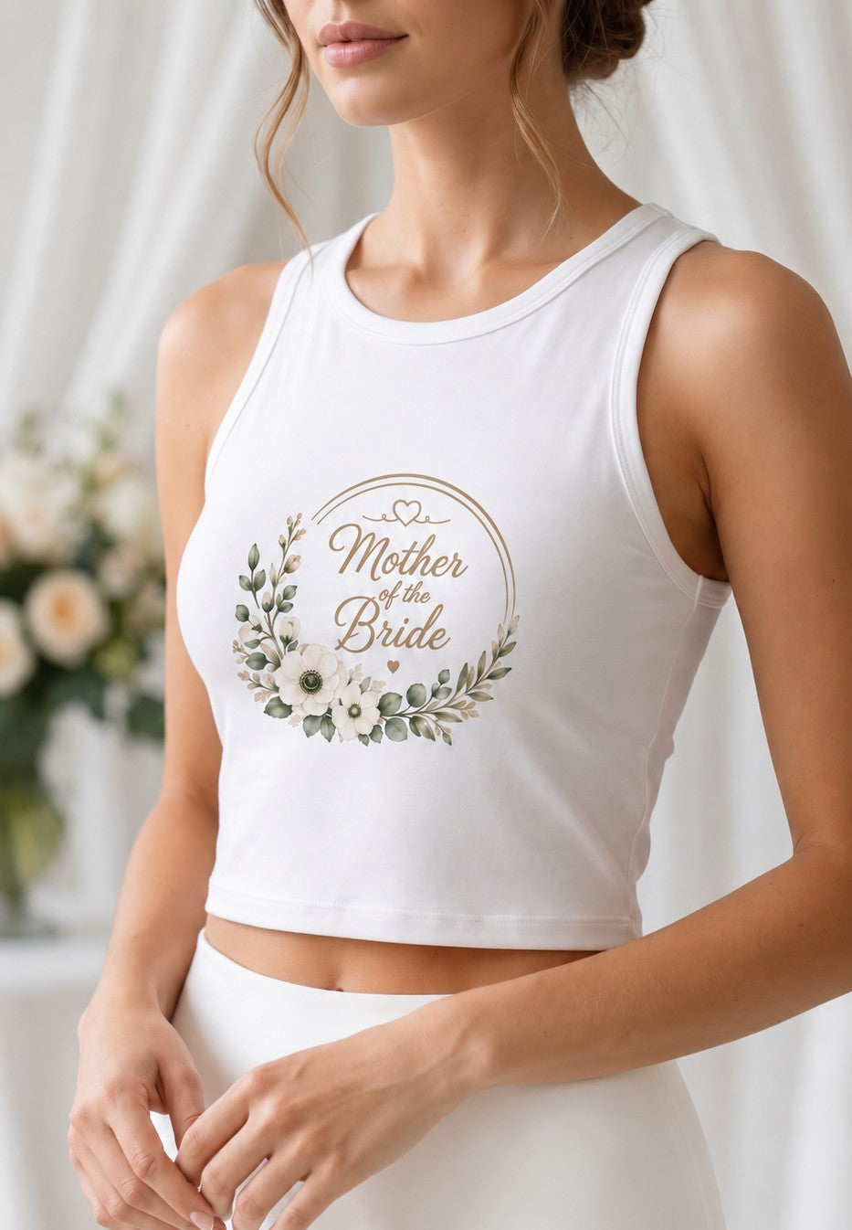 Mother of the Bride Racer Tank Top
